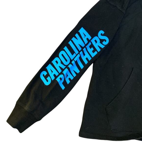 DKNY Carolina Panthers Black Hoodie Womens Sz Small NFL Team Collection - Picture 4 of 8